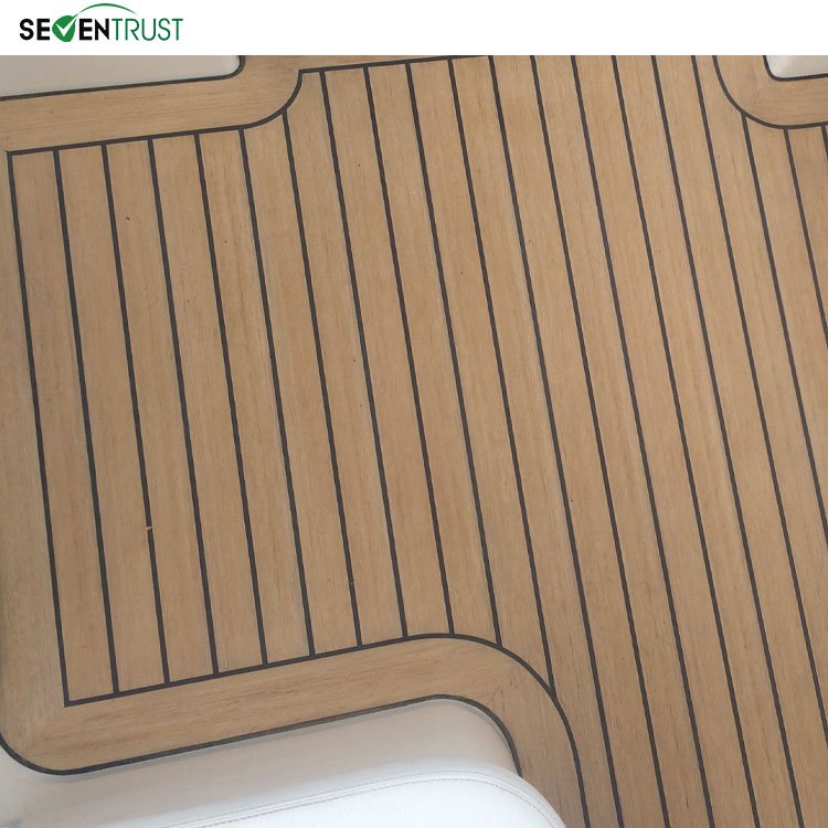 UV-against Yacht Teak Decking Pvc Synthetic Boat Deck Flooring